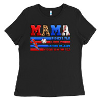 Black baseball mama Ladies Tee - Artiststas
