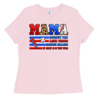 Bubblegum Pink baseball mama Ladies Tee - Artiststas