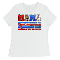 White baseball mama Ladies Tee - Artiststas