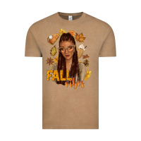 Vintage Coffee Fall vibes afro woman Vintage Tee - NancyCooperArtShop