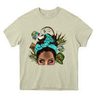 Mossy Lake Camping Afro Messy Bun Bbs Heavy Core Tee - BundleAndBundleShop