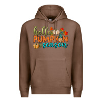Chestnut hello pumpkin season Premium Hoodie - BundleAndBundleShop