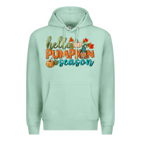 Seafoam hello pumpkin season Premium Hoodie - BundleAndBundleShop
