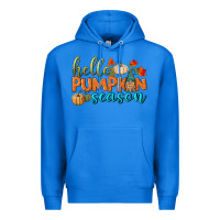 True Royal hello pumpkin season Premium Hoodie - BundleAndBundleShop