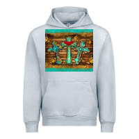 Heather Grey crosses tumbler Urban Hoodie - BarkalooDesign