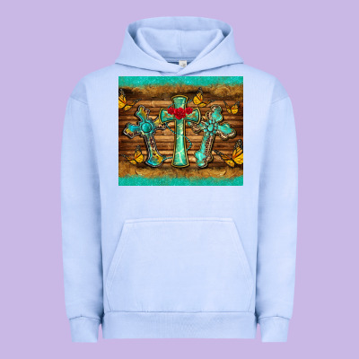 Crosses Tumbler Urban Hoodie Designed By Barkaloodesign