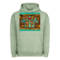 Pigment Oil Green crosses tumbler Urban Hoodie - BarkalooDesign