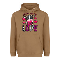 Toasted Coconut All We Need İs Moo Love Heavyweight Hoodie - SublimationCraftShop