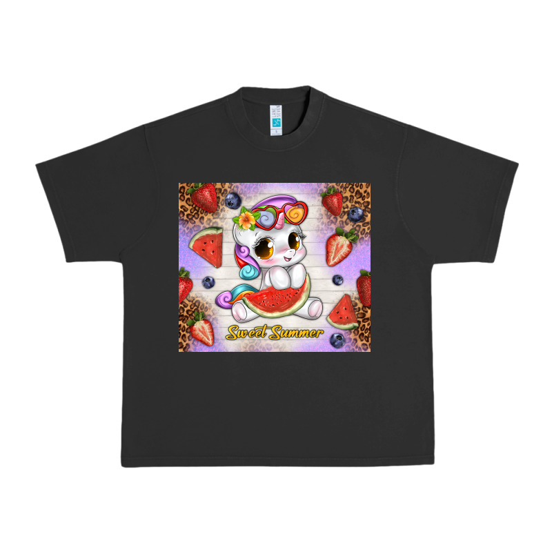 Sweet Summer Cute Unicorn Urban Heavy Tee by TumblerDesignByShophia | Teevron