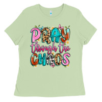 Matcha pray through the chaos Ladies Tee - Artiststas