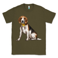 Army Green beagle with overflow Classic Tee - texasbilliewilder
