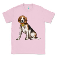 Bubblegum Pink beagle with overflow Classic Tee - texasbilliewilder