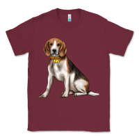 Burgundy beagle with overflow Classic Tee - texasbilliewilder