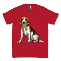 Red beagle with overflow Classic Tee - texasbilliewilder