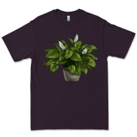 Plum Peace Lily Premium Tee - LillyAllenDesigns