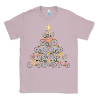 Lilac bicycle christmas tree funny biker bicyclist xmas for family long slee Classic Tee - lanVoArt