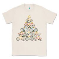 Natural bicycle christmas tree funny biker bicyclist xmas for family long slee Classic Tee - lanVoArt