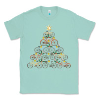 Seafoam bicycle christmas tree funny biker bicyclist xmas for family long slee Classic Tee - lanVoArt