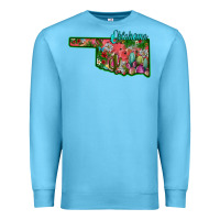 Ocean Blue oklahoma Premium Sweatshirt - SublimationCraftShop