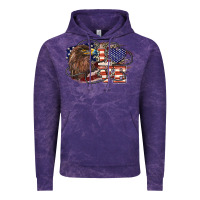 Cloud Purple Love America Eagle 4th of july Vintage Hoodie - HowdyJamesFarm