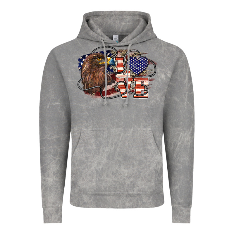 Love America Eagle 4th Of July Vintage Hoodie by HowdyJamesFarm | Teevron