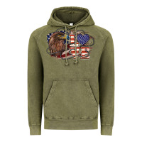 Vintage Olive Love America Eagle 4th of july Vintage Hoodie - HowdyJamesFarm