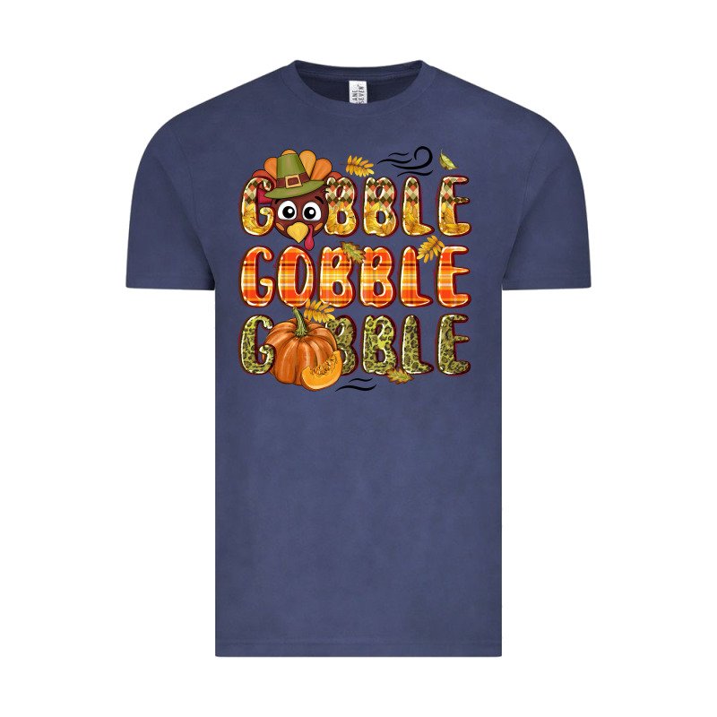 Gobble Gobble Turkey Thanksgiving Vintage Tee by NancyCooperArtShop | Teevron
