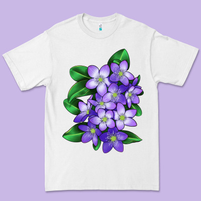 Mayflower Plant Illustrations Premium Tee Designed By Lillyallendesigns