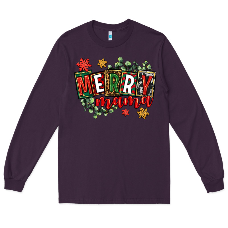 Merry Mama Long Sleeve Tee by CowGirlArtShop | Teevron