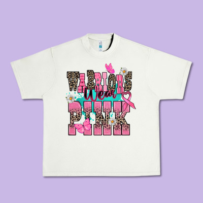 Warriors Wear Pink Cancer Awareness Urban Heavy Tee Designed By Howdyjamesfarm