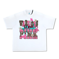 White Warriors wear pink Cancer Awareness Urban Heavy Tee - HowdyJamesFarm