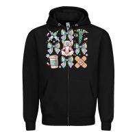 Black easter bow Zipper Hoodie - CowhideDigitalArt