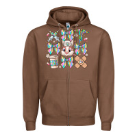 Chestnut easter bow Zipper Hoodie - CowhideDigitalArt