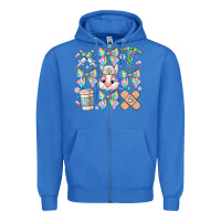 True Royal easter bow Zipper Hoodie - CowhideDigitalArt