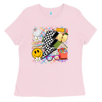 Bubblegum Pink retro teacher Ladies Tee - Artiststas