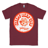Burgundy sleepy bear club   70s thrift store aesthetic Classic Tee - lanVoArt
