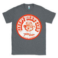 Charcoal Heather sleepy bear club   70s thrift store aesthetic Classic Tee - lanVoArt