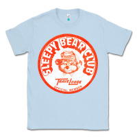Dusty Blue sleepy bear club   70s thrift store aesthetic Classic Tee - lanVoArt