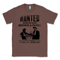 Chestnut wanted bonnie and clyde, distressed Classic Tee - lanVoArt