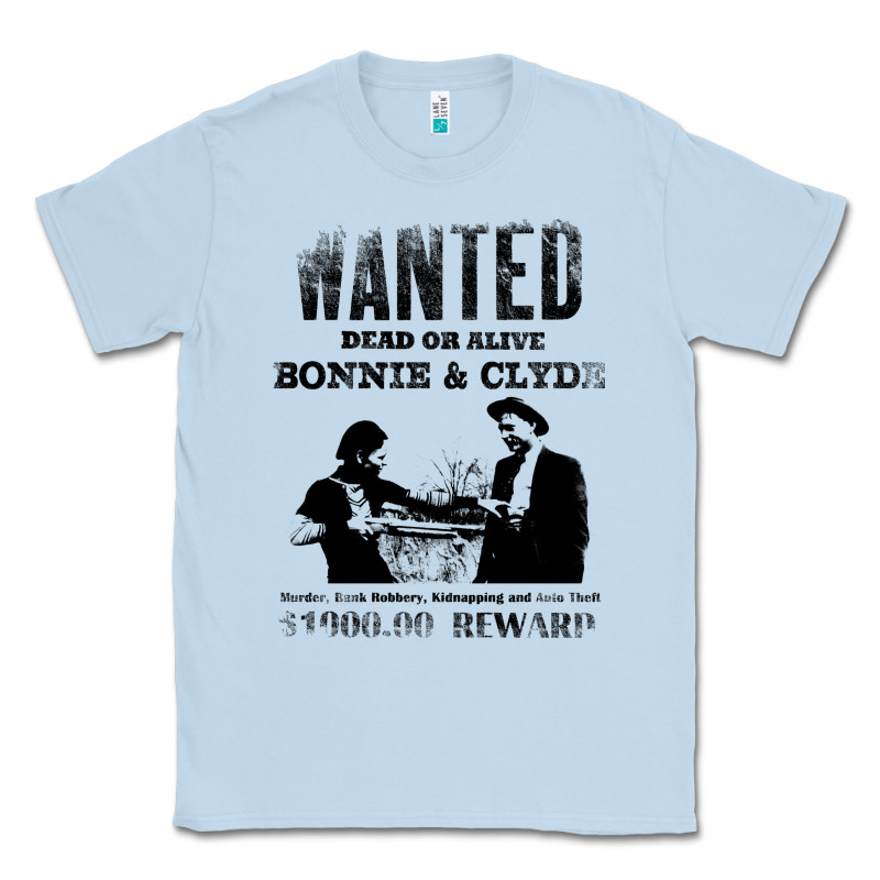 Wanted Bonnie And Clyde, Distressed Classic Tee by lanVoArt | Teevron