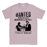 Lilac wanted bonnie and clyde, distressed Classic Tee - lanVoArt