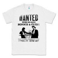 White wanted bonnie and clyde, distressed Classic Tee - lanVoArt