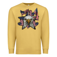 Antique Gold eagle star png Premium Sweatshirt - SublimationCraftShop