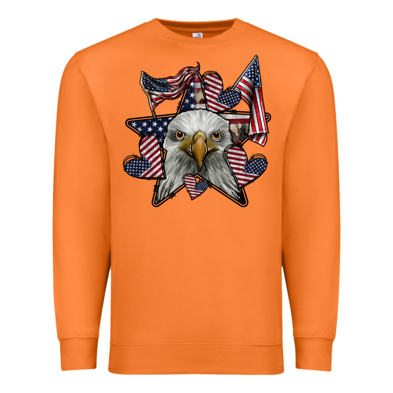 Eagle Star Png Premium Sweatshirt by SublimationCraftShop | Teevron