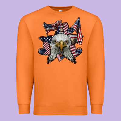 Eagle Star Png Premium Sweatshirt Designed By Sublimationcraftshop
