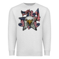 Oatmeal Heather eagle star png Premium Sweatshirt - SublimationCraftShop