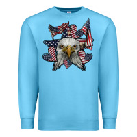 Ocean Blue eagle star png Premium Sweatshirt - SublimationCraftShop