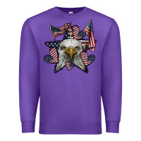Purple eagle star png Premium Sweatshirt - SublimationCraftShop