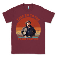 Burgundy rip wheeler quote poster art Classic Tee - lanVoArt