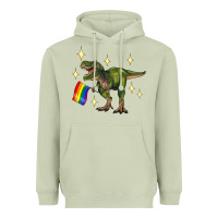 Matcha lgbtq+  t rex Heavyweight Hoodie - Artiststas